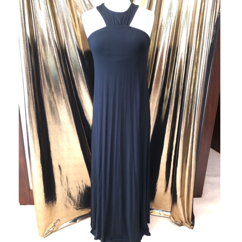 Rachel Pally Jersey Maxi Dress Blk Sz M
